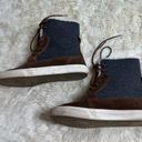 American Eagle  Grey/Brown Lace Up Boots Women's 10 Photo 2