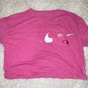 Nike Dri Fit Pink Cropped Tee Photo 0