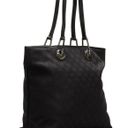 Gucci Vintage GG Black Canvas & leather Tote Photo 3