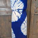 INC  Womens Petite Small PS Blue Tie Dye Maxi Dress Rhinestones Sleeveless NWT Photo 2