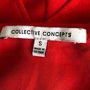 Collective Concepts  | Red Ruffle Tiered Dress Photo 4