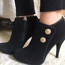 Guess Black Suede Booties Photo 1