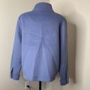 Joie Wool Blend Zip Up Coat Bomber Jacket Standup Collar Women’s Sz XL Blue New Photo 4