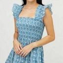 Hill House  Elizabeth Nap Dress ~ Trailing Vine Blue Medium NWT Photo 0