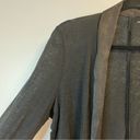 Majestic  Filatures Cardigan Black 100% Linen Open Front Blazer Sz 1 (XS/S) EUC Photo 3