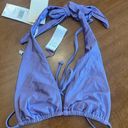 Good American  Lilac Triangle Halter Swim Top Size 1 /  S Photo 0