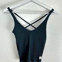 Vuori  Rib Crop Tank in Stone Size X-Small Photo 0