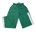 Edikted  - Fauna Nylon Track Pants in Green & White Photo 3