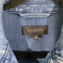 Talbots  Women's Blue Button Up Denim Utility Jacket Shacket Size S Photo 5