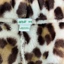 Aerie  Sherpa Boxer Fuzzy Soft Sleep Lounge Shorts Leopard Print Size Medium Photo 7