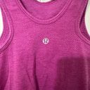 Lululemon  Seamlessly Covered Tank Heathered Ultra Violet size 6 Photo 4