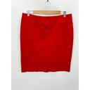 J.Jill  Skirt Women MEDIUM Red Viscose Nylon Spandex Blend Stretch Pencil Mini Photo 7