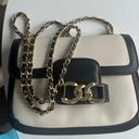 JustFab Black & White Chain Purse Photo 5