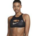 Nike  BLACK Tiger Streak Crossback Bikini Swim Top US Small NWT Photo 2