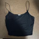 Garage Eva Cropped Cami Top Black Photo 0