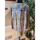 Carole Little  Women's Multicolor 100% Rayon V-Neck Long Sleeve Top Blouse Size 6 Photo 6