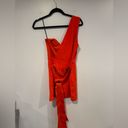 NBD  Revolve jasper orange one shoulder dress Photo 4