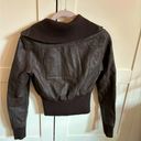 Delia’s Vintage Y2K Pleather Jacket Brown Size XS Photo 1