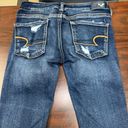 American Eagle Super Stretch AEO Denim Super Low Jeggings Size 4 Long Photo 3