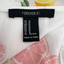 Forever 21 NWT  Citrus Pattern Tie Front Long Sleeve Crop Top Size Medium Photo 10