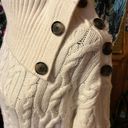 Banana Republic  extra small women’s, heavyweight white cowl neck boho sweater Photo 5