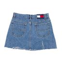 Tommy Hilfiger Tommy Jeans Vintage Y2K 2000s  A-line Cutoff Denim Mini Skirt 7 Photo 1