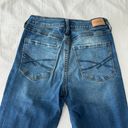 Aeropostale Medium Wash Raw Hem High Waisted Destroyed Jeggings Photo 5