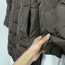 Michael Kors brown long quilted parka jacket Photo 6