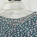 Market & Spruce Stitch Fix Market Spruce Gauzy Peasant Top Ditzy Floral Green Pink Boho Size XL Photo 7