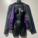 Harley Davidson  Black Leather Jacket Swarovski Crystal Gems Size Medium Photo 4