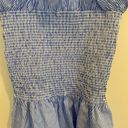 Nordstrom Chealsea28 Ruffled Smocked Blue & White Stripe Top  Photo 3