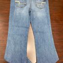 American Eagle Dark Wash Super Stretch Artist Cropped Denim Jeans Size 14 Short Photo 2