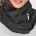 Lululemon  Vinyasa Black Velcro Closure Scarf Wrap Photo 0