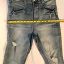 No Bo  High Rise Cropped Distressed Jeans Womens Sz 9 Blue Photo 7