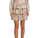 Madden Girl Madden NYC Beige & Blue Floral Long Sleeve Tiered Mini Dress XXL Photo 0