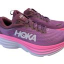 Hoka ONE ONE Bondi 8 Beautyberry Grape Wine Purple Run Walking Sneaker Womens 9B Photo 4