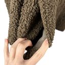 J.Jill  PureJill Size MP Petite Mocha Brown Sherpa Teddy Jacket Coat Snap Front Photo 4