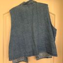 Flower Denim Vest Multi Size L Photo 2