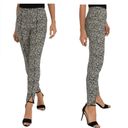 Joseph Ribkoff  Vertical Seam Notched Ankle Skinny Stretch Pants Geo Print 183525 Photo 1