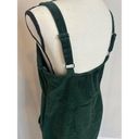 American Eagle  Women's Large Tank Dress Green Corduroy Pockets Zip-Up Cotton Photo 5