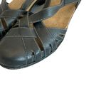 Clarks  Black Slingback Mary Janes Shoes Leather Comfort Size 10 Women's Photo 2