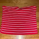 Forever 21 size S tube top red and white Photo 0