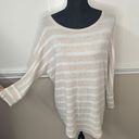 Market & Spruce 3/4 Sleeve Stripe Blouse Size Large Photo 0