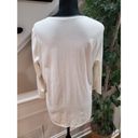 Coldwater Creek Cold Water Creek Womens White Cotton Sequin Round Neck Long Sleeve Top Blouse L Photo 5