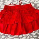 Day Moon Red Ruffle Skirt Photo 2