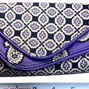 Vera Bradley  Women’s Purple Floral Print Zipper Closure Clutch Size Small Photo 0