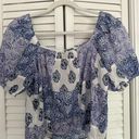 J.Crew Blue Floral Top Photo 1