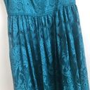 BB Dakota Women’s Emerald Green A Line Lace Dress Photo 2