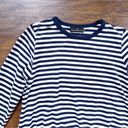 Tuckernuck  Pomander Place • Perrie Top navy striped swing ruffle peplum tee Photo 2