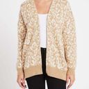 Current/Elliott Current Elliott The Oversized Cardigan Camel Cream Abstract Sweater - Women's XS Photo 0